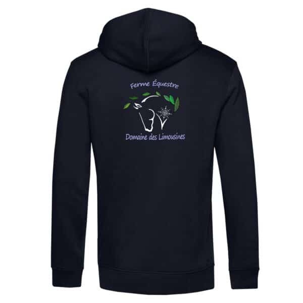 SWEAT A CAPUCHE (homme) - Domaine des limousines - Navy - BCU33B – Image 2