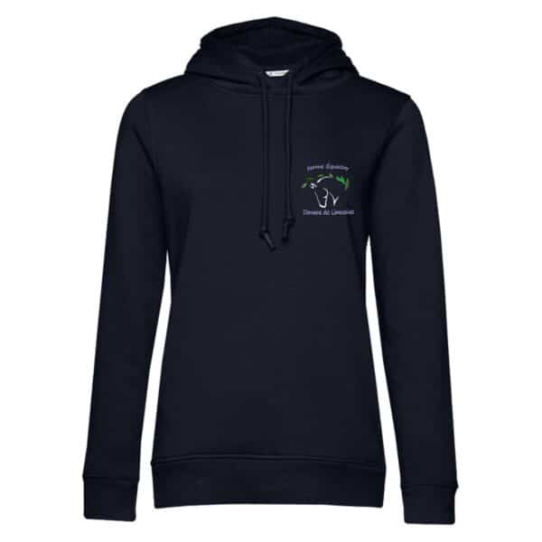 SWEAT A CAPUCHE (femme) – Domaine des limousines - Navy - BCW34B