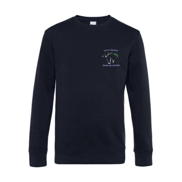 SWEAT COL ROND (homme) - Domaine des limousines - Navy - BCU01K