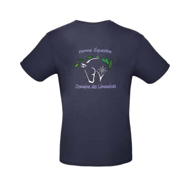 T-SHIRT (homme) - Domaine des limousines - Navy - BC03T – Image 2