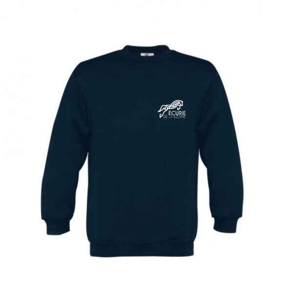 SWEAT COL ROND (enfant) - Ecurie de la Lizaine - Navy - BC501