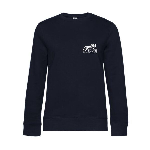 SWEAT COL ROND (femme) - Ecurie de la Lizaine - Navy - BCW01Q