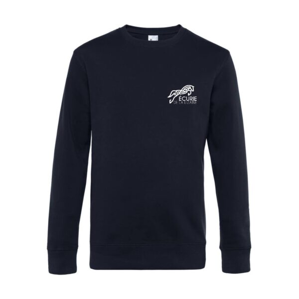 SWEAT COL ROND (homme) - Ecurie de la Lizaine - Navy - BCU01K