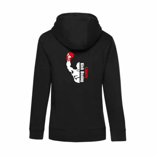 SWEAT A CAPUCHE (femme) – Lunery Kick Boxing - Noir - BCW34B – Image 2