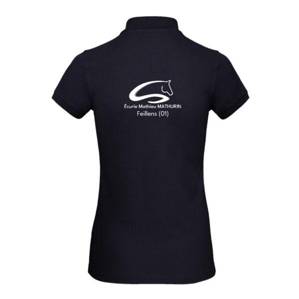 Polo premium (femme) - Ecurie Mathieu MATHURIN - Navy - BCW463 – Image 2