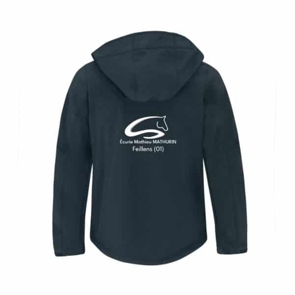 SOFTSHELL (enfant) - Ecurie Mathieu MATHURIN - Navy - BC651 – Image 2