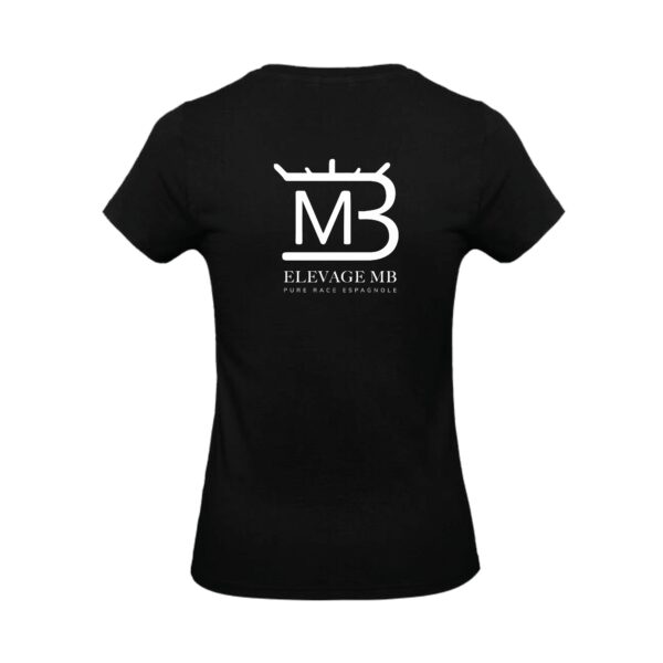 T-SHIRT (femme) - Elevage MB - Noir - BC04T – Image 2