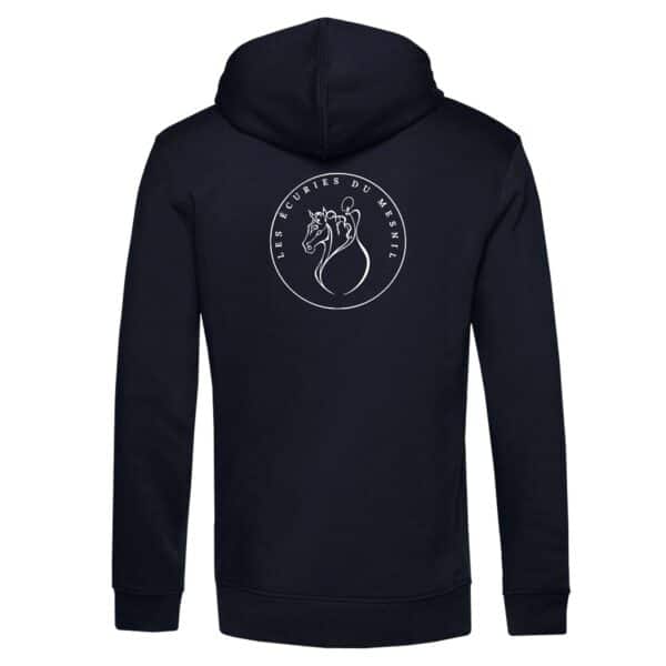 SWEAT A CAPUCHE (homme) - Les écuries du mesnil - Navy - BCU33B – Image 2