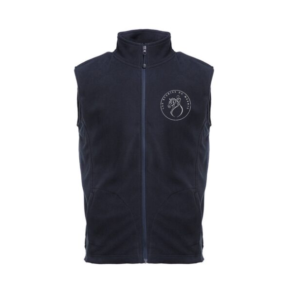 Veste micropolaire zippée sans manches (Homme) – Les écuries du mesnil - Navy – K913