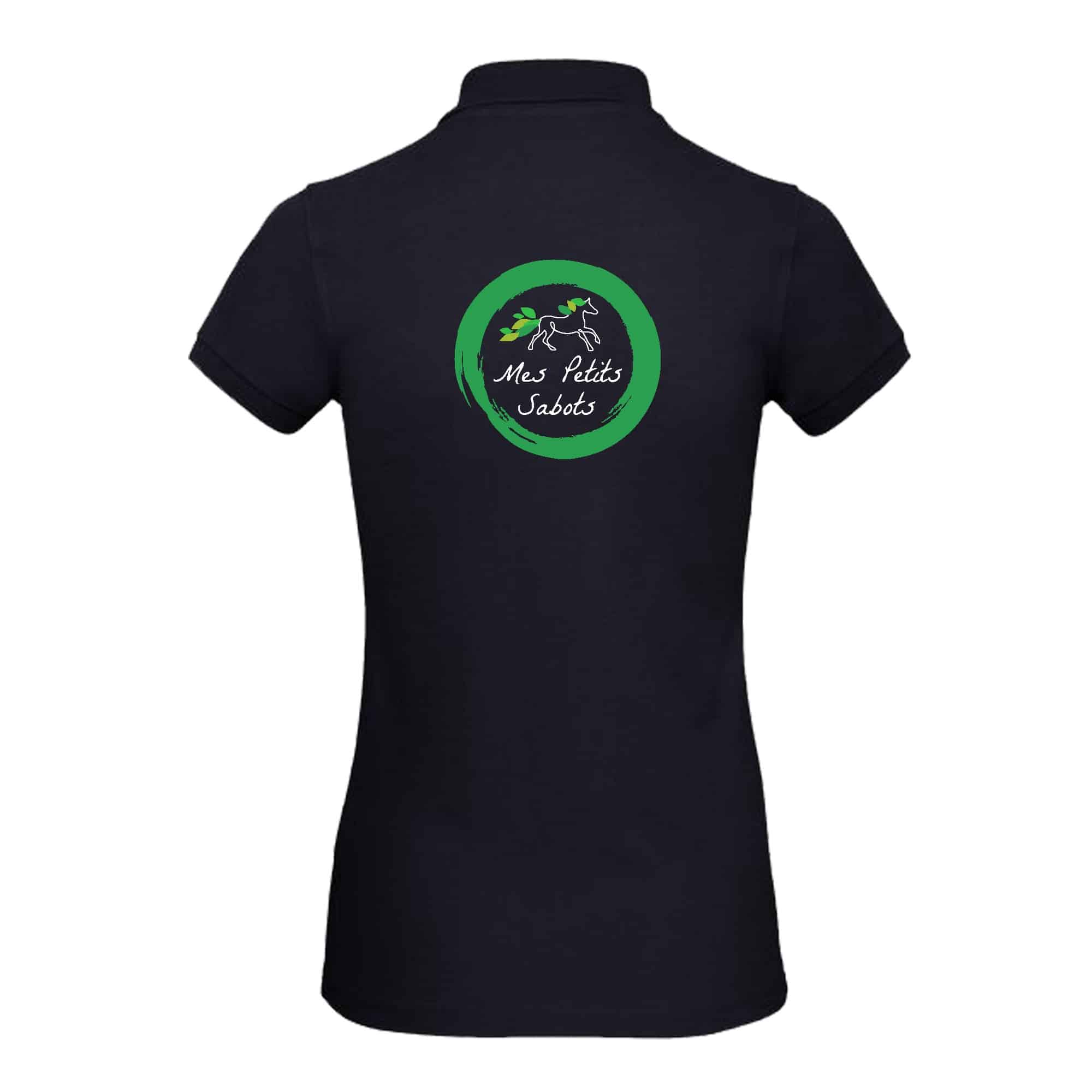 POLO (femme) - Mes Petits Sabots - Navy - BCI1F – Image 3