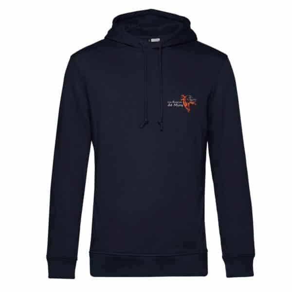 SWEAT A CAPUCHE (homme) - SARL BELOUET Les écuries de Micy - Navy - BCU33B