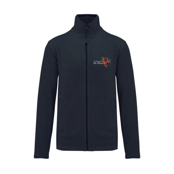 Veste micropolaire zippée (enfant) – SARL BELOUET Les écuries de Micy - Navy – K920