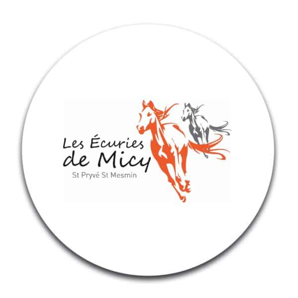 STICKER ROND - SARL BELOUET Les écuries de Micy - STI001