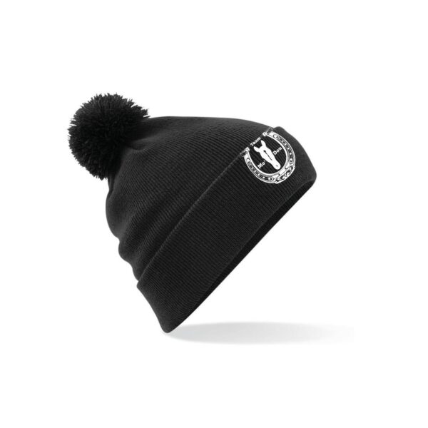 BONNET AVEC POMPOM - Mo’Dou Team - Noir - BF426