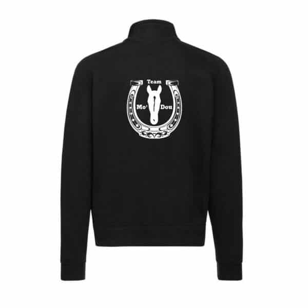 SWEAT ZIPPE SANS CAPUCHE (homme) - Mo’Dou Team - Noir - SC365 – Image 2