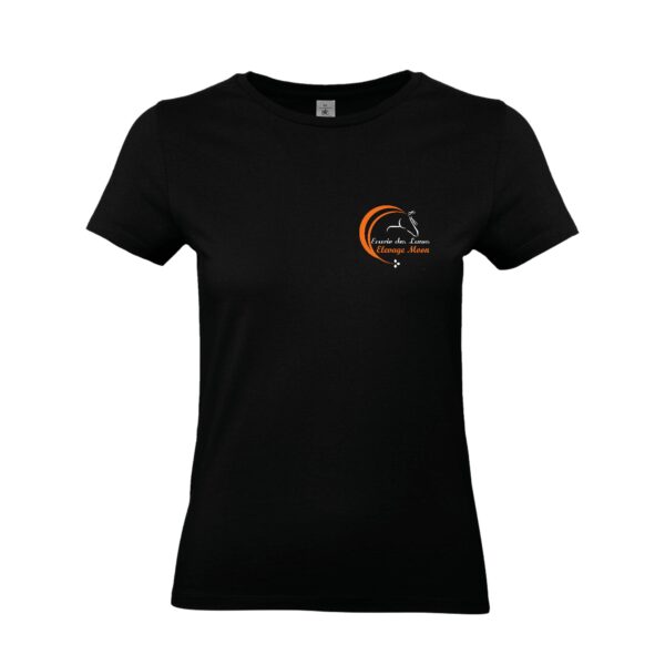 T-SHIRT (femme) - Ecurie des lunes Elevage moon - Noir - BC04T