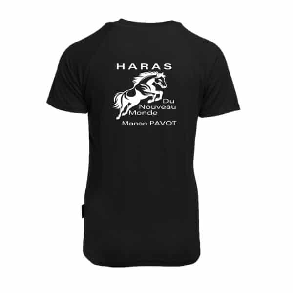 T-Shirt respirant (femme) - Haras du nouveau monde - Noir - PK141 – Image 2