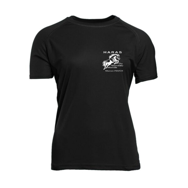 T-Shirt respirant (femme) - Haras du nouveau monde - Noir - PK141