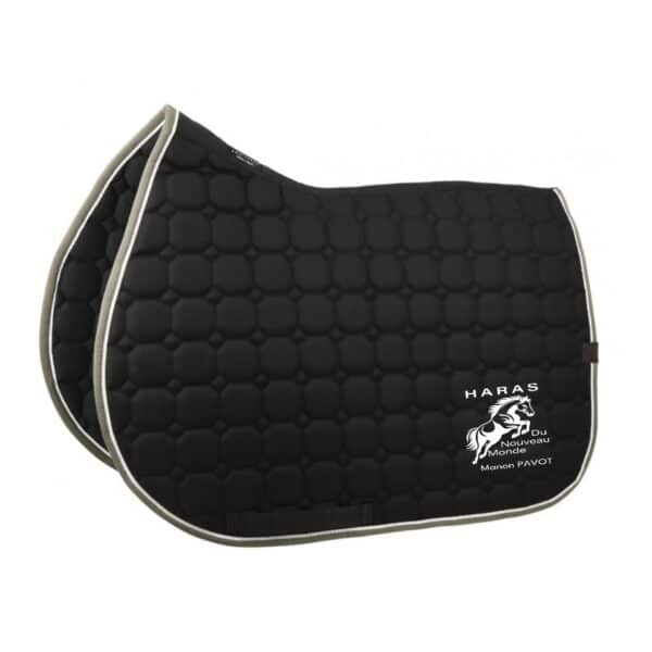 Tapis de selle Equithème "Orion" - Haras du nouveau monde - Noir - 20477