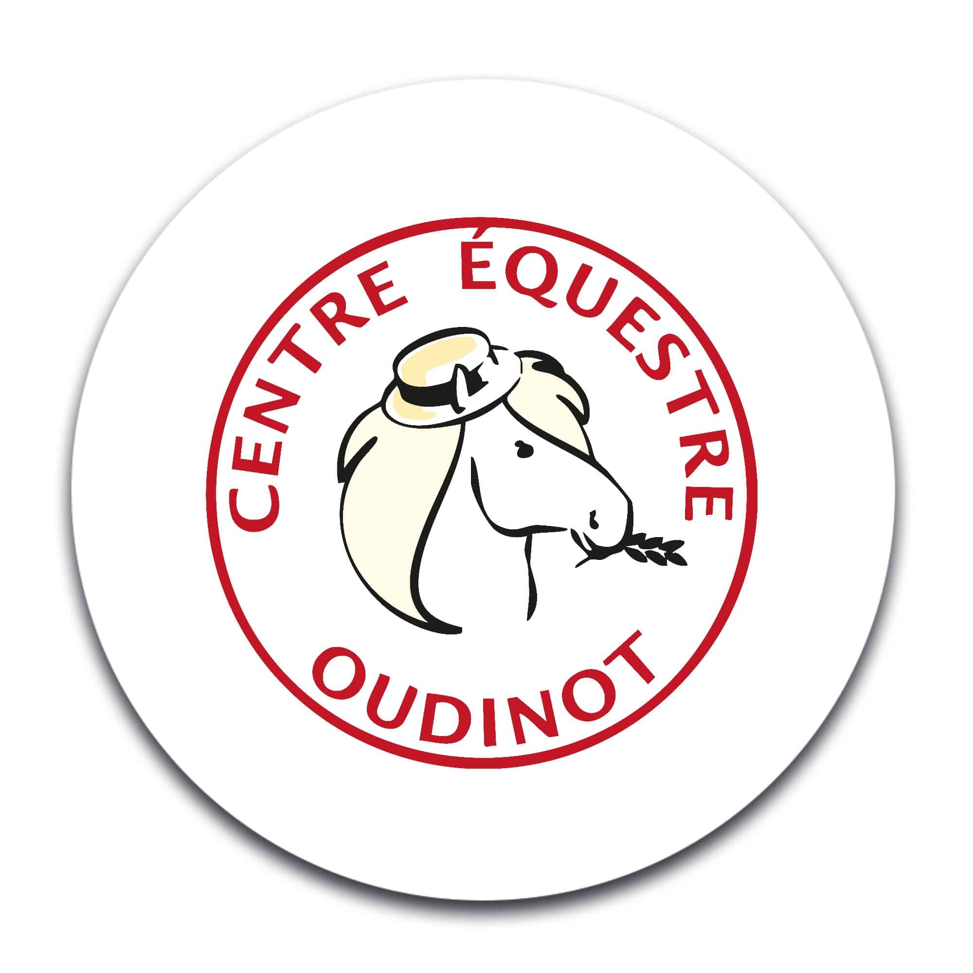 STICKER ROND - Centre équestre OUDINOT - STI001