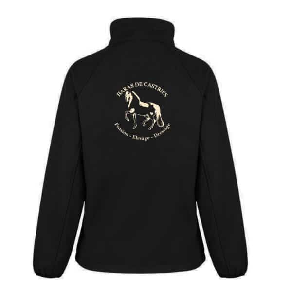 SOFTSHELL ECO (femme) – haras de Castries - Noir - R231F – Image 2