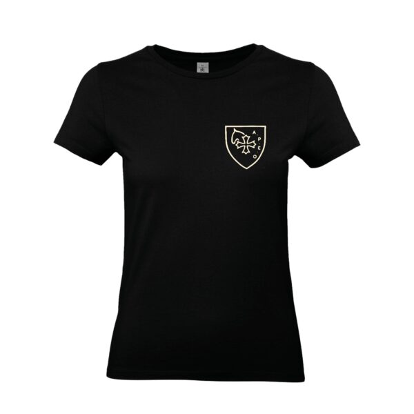 T-SHIRT (femme) - haras de Castries - Noir - BC04T