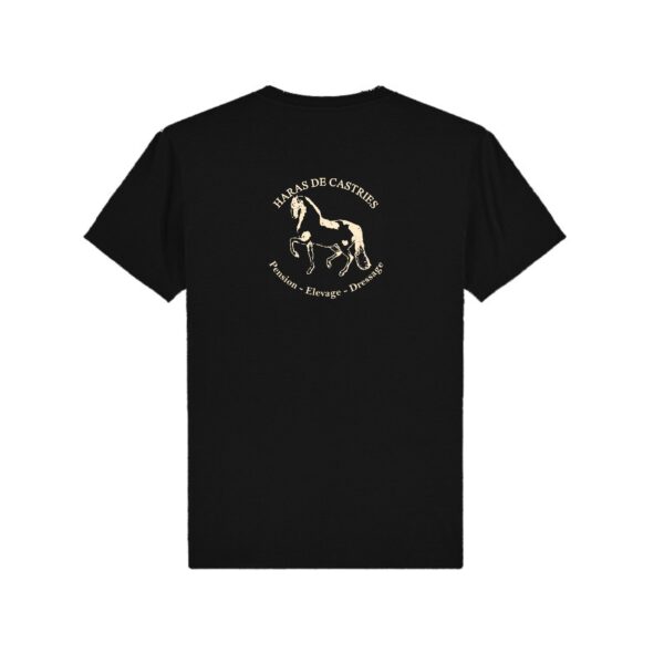 T-SHIRT (enfant) - haras de Castries - Noir - BC191 – Image 2