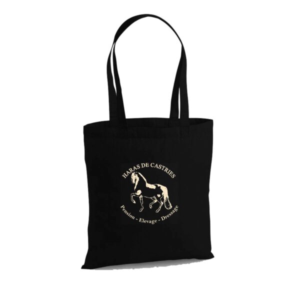 TOTE BAG - haras de Castries - Noir - WM101