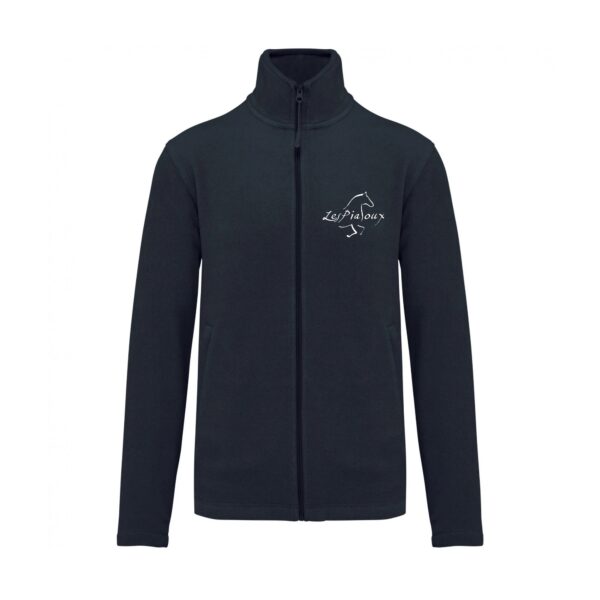 Veste micropolaire zippée (homme) – Domaine Equestre Des Pialoux - Navy – K911