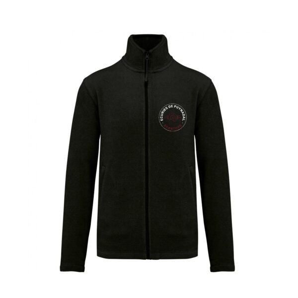 Veste micropolaire zippée (homme) – Les écuries de puynadal - Noir – K911