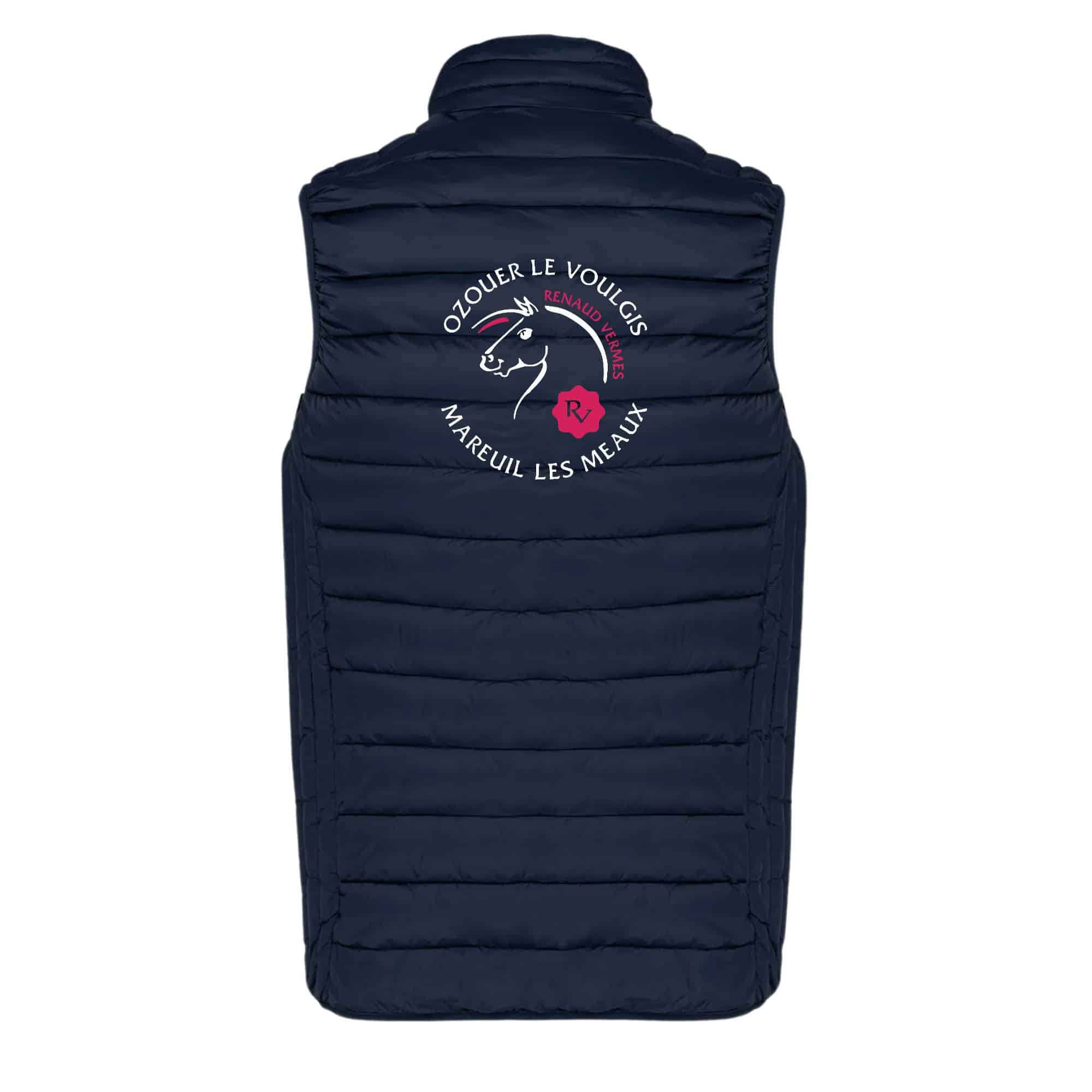 DOUDOUNE SANS MANCHES (homme) - Renaud VERMES Equitation - Navy - K6113 – Image 3