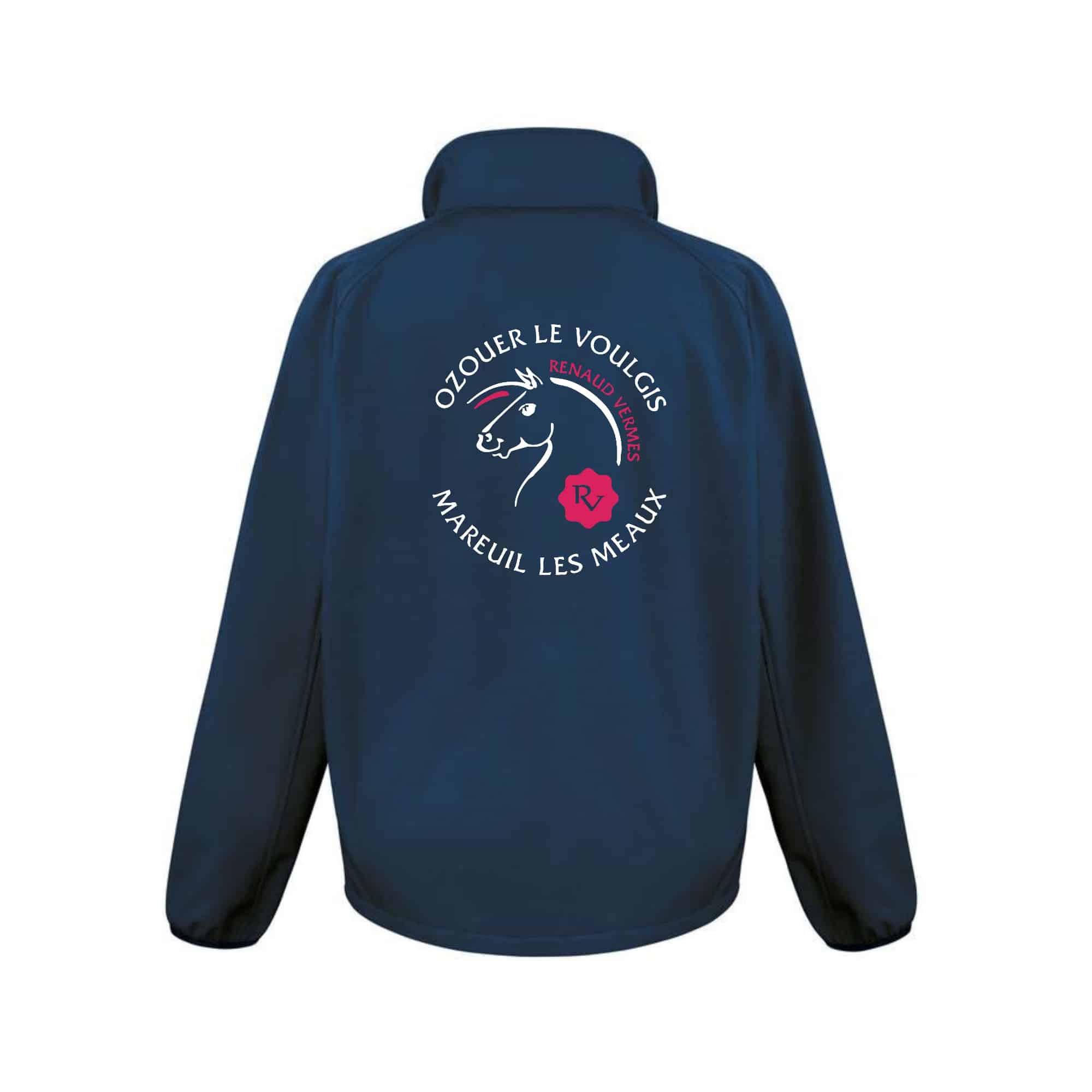 SOFTSHELL ECO (femme) – Renaud VERMES Equitation - Navy - R231F – Image 3