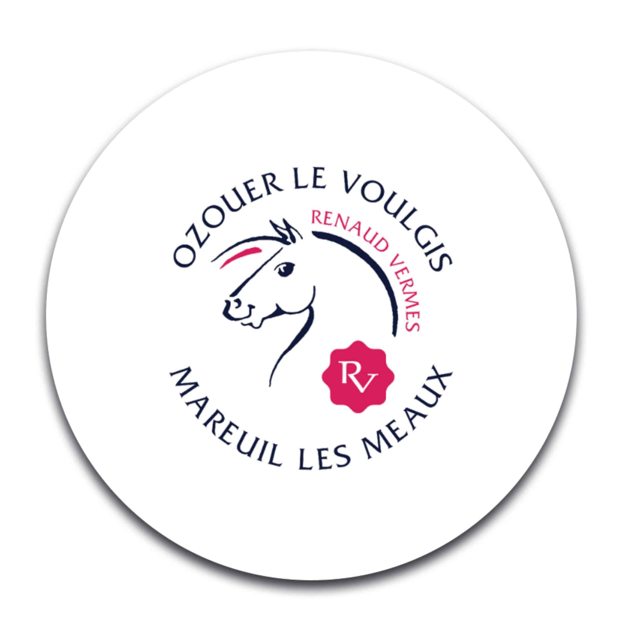 STICKER ROND - Renaud VERMES Equitation - STI001