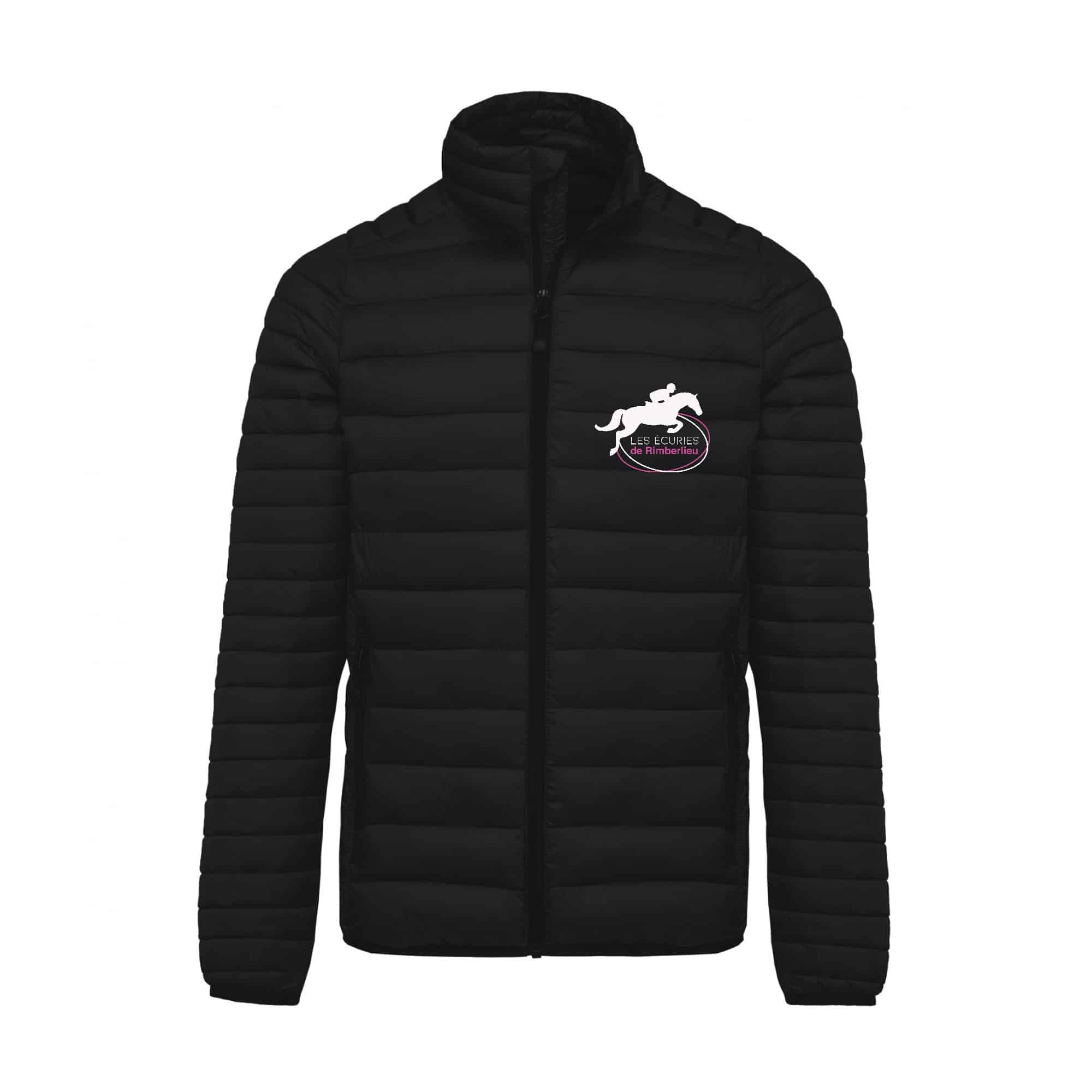 DOUDOUNE AVEC MANCHES (homme) - Les écuries de Rimberlieu - Noir - K6120