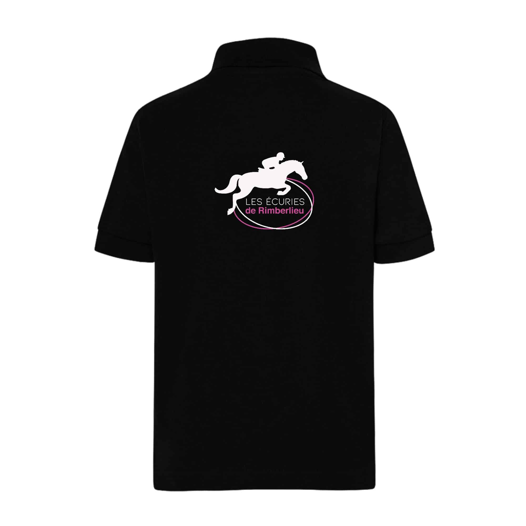 POLO (enfant) - Les écuries de Rimberlieu - Noir - BCK424 – Image 3