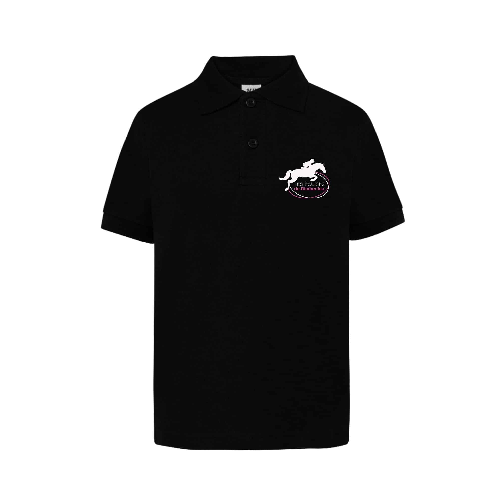 POLO (enfant) - Les écuries de Rimberlieu - Noir - BCK424