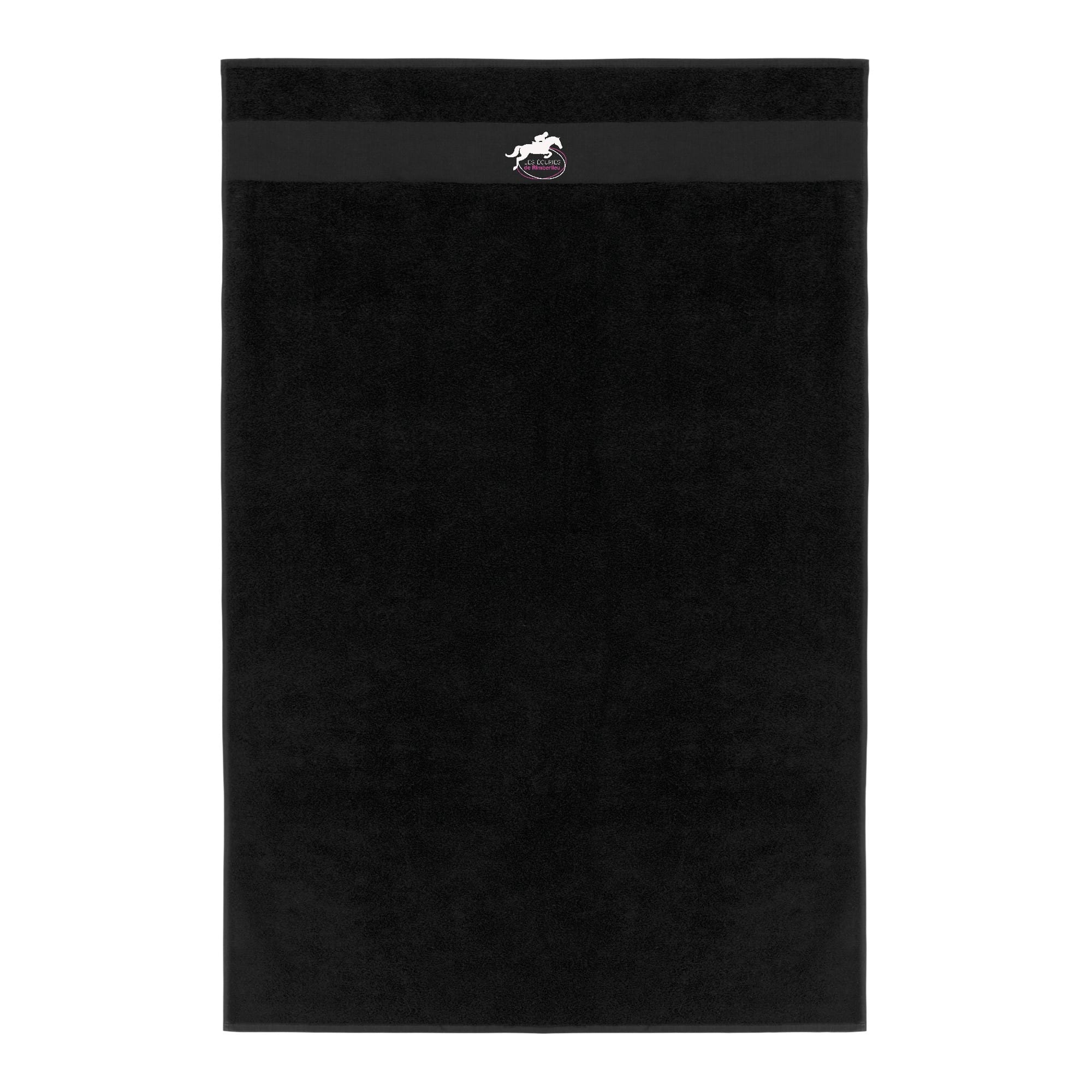 Serviette éponge - Les écuries de Rimberlieu - Noir - k111