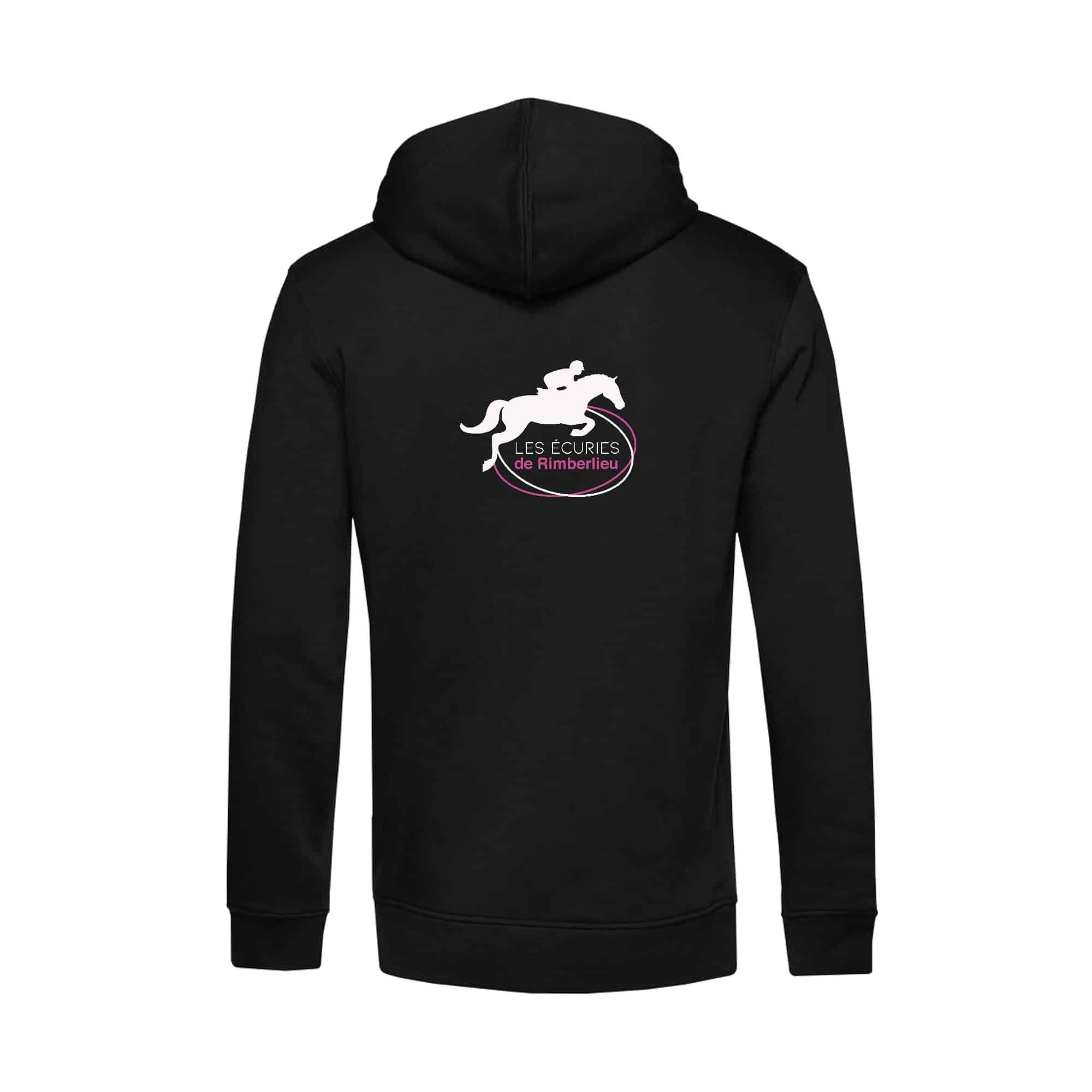 SWEAT A CAPUCHE (homme) - Les écuries de Rimberlieu - Noir - BCU33B – Image 3