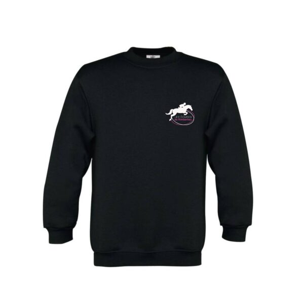 SWEAT COL ROND (enfant) - Les écuries de Rimberlieu - Noir - BC501