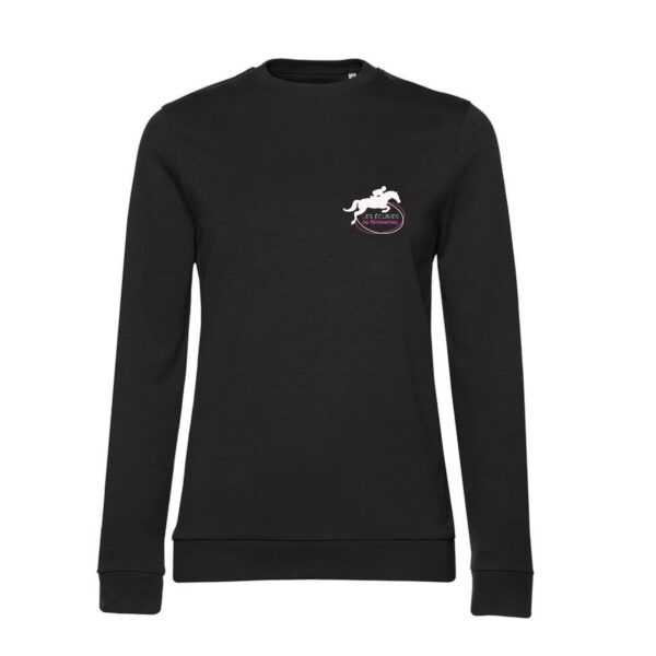 SWEAT COL ROND (femme) - Les écuries de Rimberlieu - Noir - BCW01Q