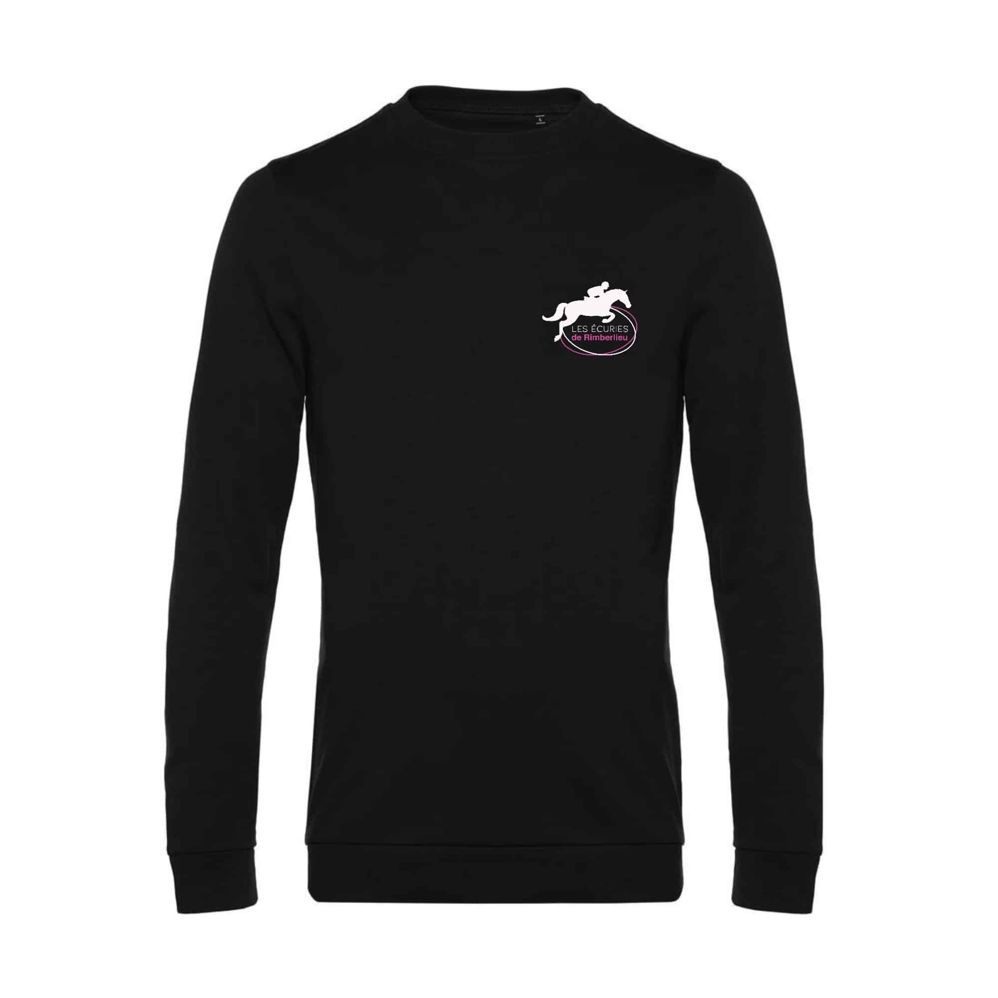 SWEAT COL ROND (homme) - Les écuries de Rimberlieu - Noir - BCU01K