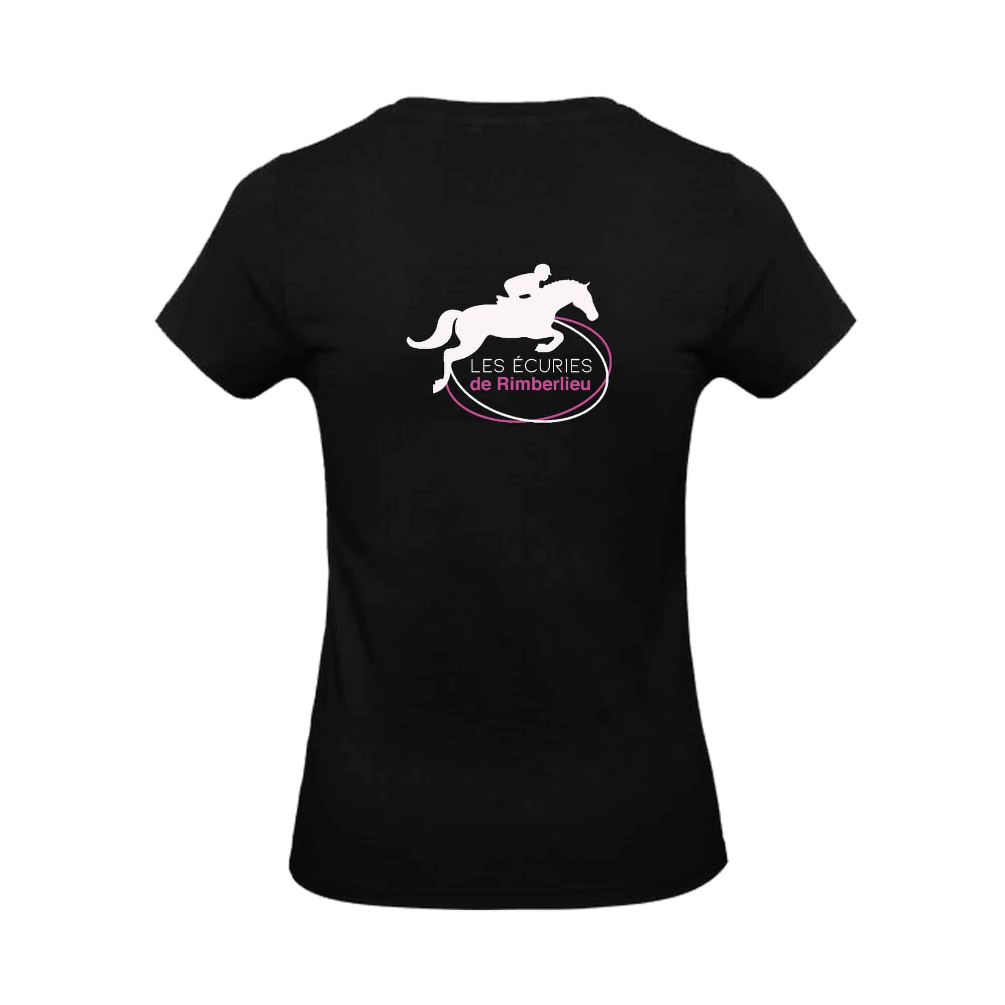 T-SHIRT (femme) - Les écuries de Rimberlieu - Noir - BC04T – Image 3