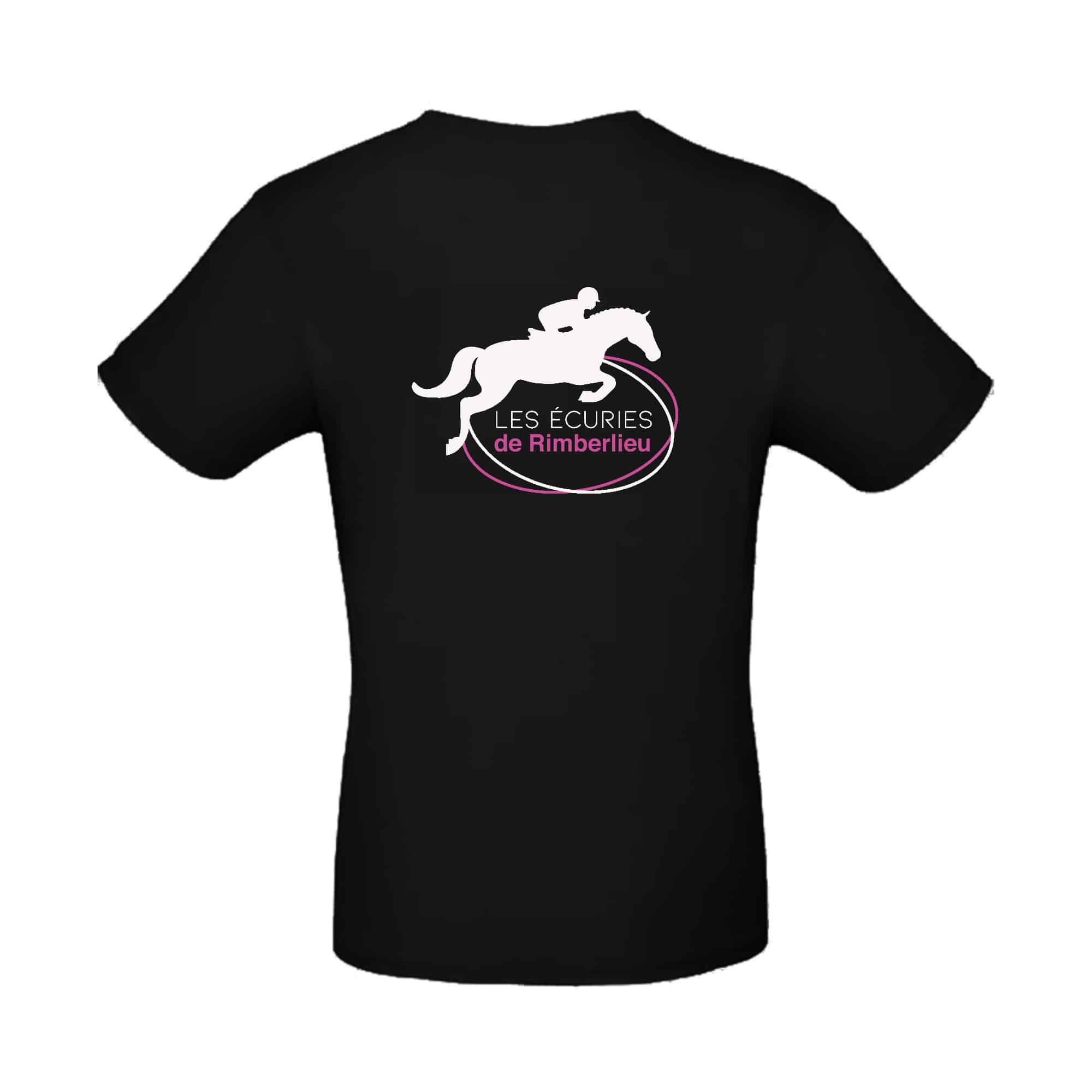 T-SHIRT (homme) - Les écuries de Rimberlieu - Noir - BC03T – Image 3