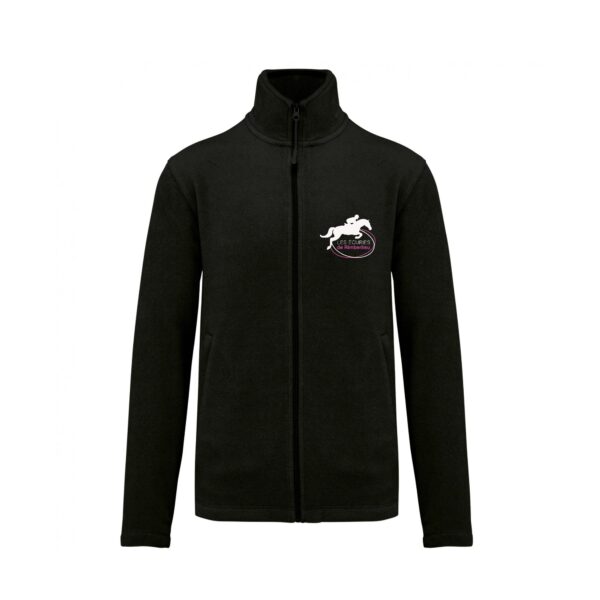 Veste micropolaire zippée (homme) – Les écuries de Rimberlieu - Noir – K911