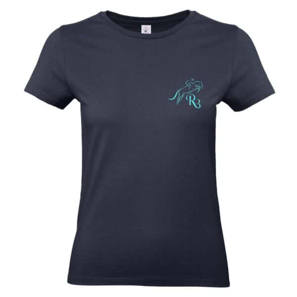 T-SHIRT (femme) - Écurie Roxane Barrau - Navy - BC04T