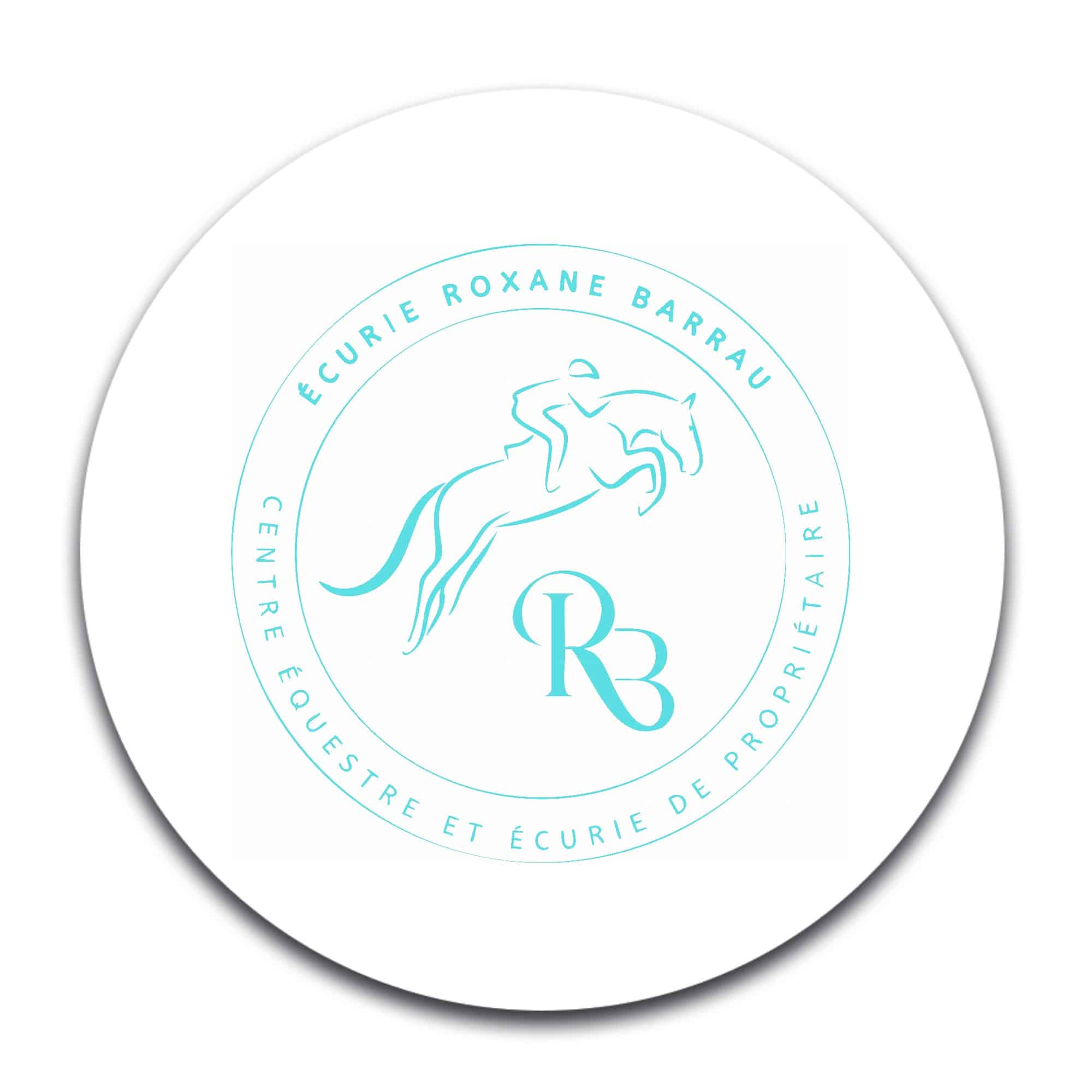 STICKER ROND - Écurie Roxane Barrau - STI001