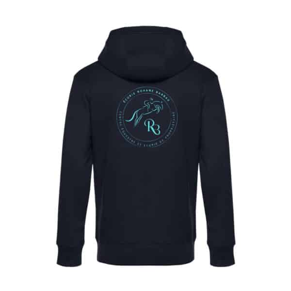 SWEAT ZIPPÉ (enfant) - Écurie Roxane Barrau - Navy - K455 – Image 2