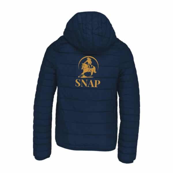 DOUDOUNE AVEC MANCHES ET CAPUCHE (enfant) - Association Snap - Navy - K6112 – Image 2