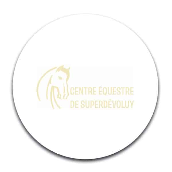 STICKER ROND - Centre équestre de Super Dévoluy - STI001