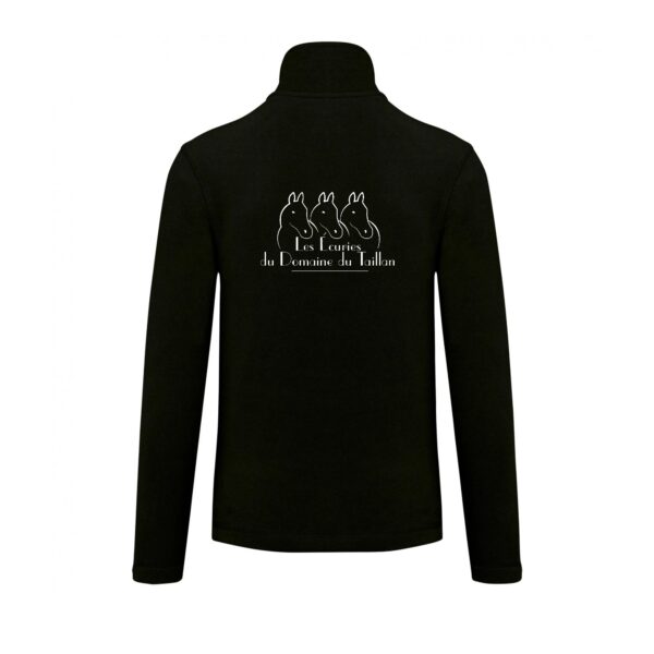 Veste micropolaire zippée (enfant) – Les Écuries du Domaine du Taillan - Noir – K920 – Image 2